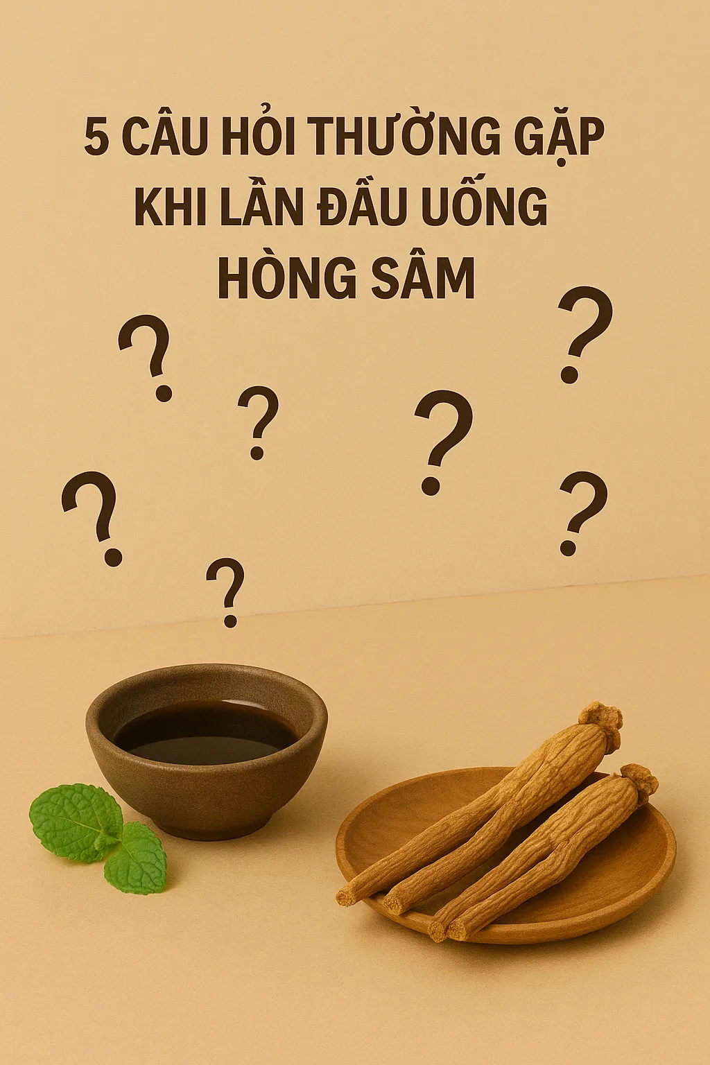 5 câu hỏi thường gặp khi lần đầu uống hồng sâm