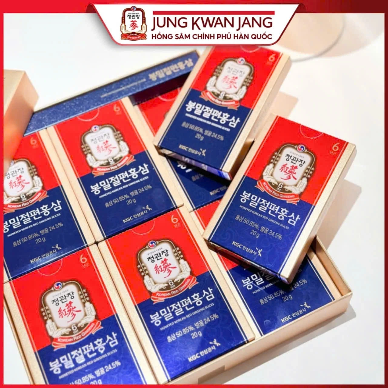 Hồng Sâm Tẩm Mật Ong KRG (20g* 06 gói)