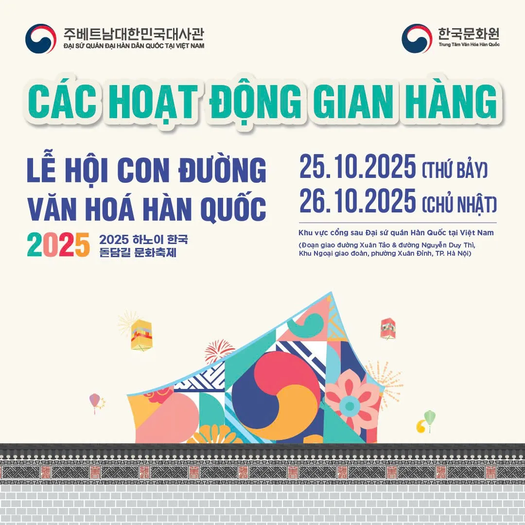🎉LỄ HỘI CON ĐƯỜNG VĂN HÓA HÀN QUỐC 2025 – Trải Nghiệm Văn Hóa & Tinh Hoa Hồng Sâm Chính Hiệu 🎉